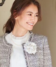 J.PRESS / ジェイプレス ブローチ・コサージュ | トリプルフラワー コサージュ