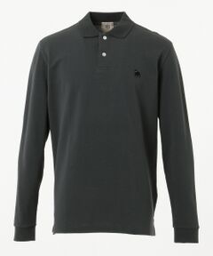 J.PRESS / ジェイプレス ポロシャツ | アメリカンコットンカノコ ブルドック長袖ポロシャツ