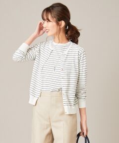 【洗える】KNIT BASIC SSクルーネック カーディガン