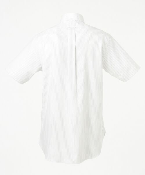 セール】 【PREMIUM PLEATS /形態安定】ペンシルストライプ半袖シャツ