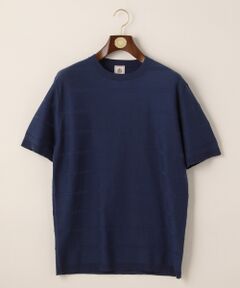 ブロックボーダーニットTシャツ