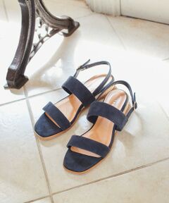 J.PRESS / ジェイプレス サンダル | 【抗菌消臭・低反発】バックストラップローヒール サンダル