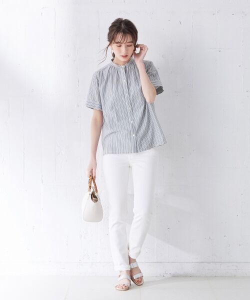 J.PRESS / ジェイプレス トップス | 【洗える】BEZ TESTIL社空羽ストライプ? ブラウス | 詳細14