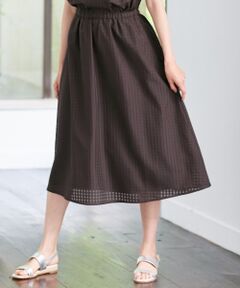 J.PRESS / ジェイプレス ミニ・ひざ丈スカート | 【洗える】シャドーチェック スカート