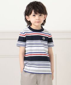 【110-130cm】40/2天竺ﾏﾙﾁﾎﾞｰﾀﾞｰTｼｬﾂ