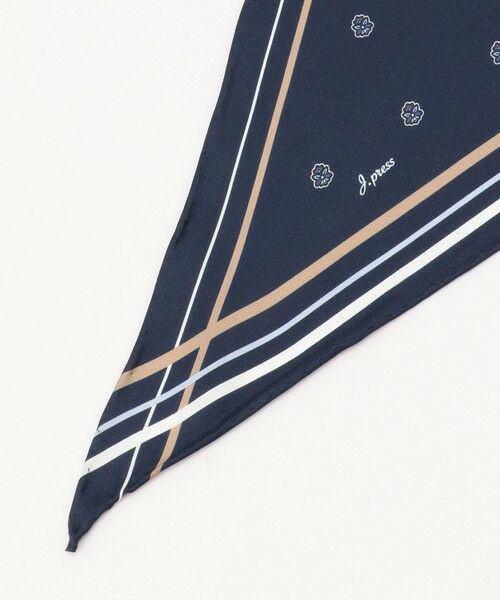 J.PRESS / ジェイプレス バンダナ・スカーフ | Emblem print トライアングル スカーフ | 詳細2