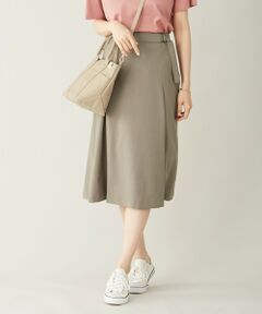 【洗える】ドライタッチツイルストレッチ スカート