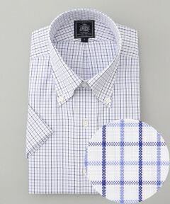 J.PRESS / ジェイプレス シャツ・ブラウス | 【PREMIUM PLEATS /形態安定】タッターソールチェック 半袖シャツ /ボタンダウン