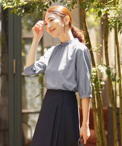 J.PRESS / ジェイプレス シャツ・ブラウス | 【WEB限定カラーあり・イージーケア・洗える】 キュプラツイル ブラウス