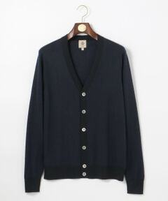 【Australian Merino Wool】Vネックカーディガン