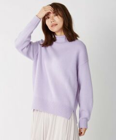 【洗える】MERINO CASHMERE ロールネック ニット