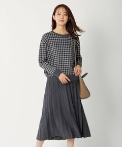 【洗える】JACQUARD ニット セットアップ