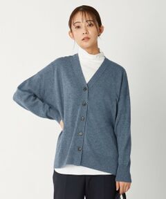 【洗える】CASHMERE BLEND Vネック カーディガン