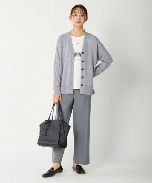 【洗える】CASHMERE BLEND Vネック カーディガン