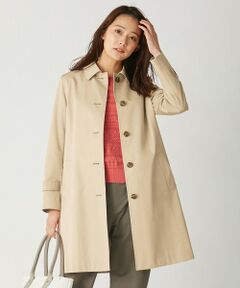 J.PRESS / ジェイプレス ステンカラーコート | 【撥水加工】80/2 PIMAコットンツイル ステンカラー コート