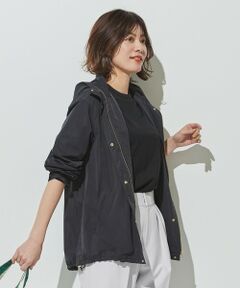 【洗える】ポリエステルナイロンマイクロタフタ ショート ブルゾン