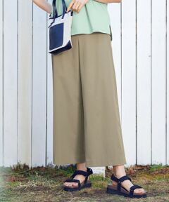 J.PRESS / ジェイプレス その他パンツ | 【洗える・吸水速乾】コットン麻シェルドライ ワイド パンツ