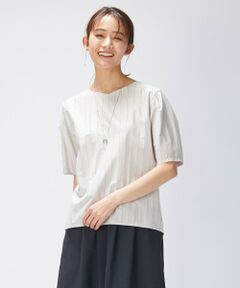 【イージーケア】STRIPE JERSEY Vネック カットソー