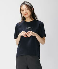 5分袖 ロゴ Tシャツ