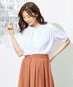 J.PRESS / ジェイプレス カットソー | 【イージーケア・接触冷感】プレーティングジャージー バンドカラー カットソー