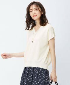 J.PRESS / ジェイプレス ニット・セーター | 【洗える】コットンアセテートVネック  ニット