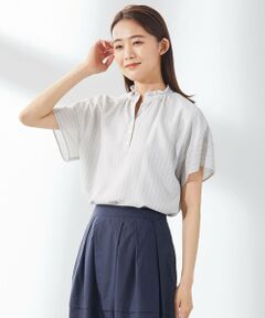 J.PRESS / ジェイプレス カットソー | シアーストライプチェック カットソー