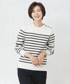 J.PRESS / ジェイプレス ニット・セーター | 【洗える】ミラノリブバスクボーダー ニット