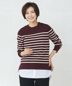 J.PRESS / ジェイプレス ニット・セーター | 【洗える】ミラノリブバスクボーダー ニット