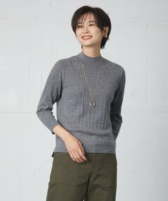 【洗える】KNIT BASIC ハイネック ニット