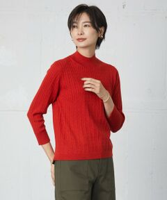 【洗える】KNIT BASIC ハイネック ニット