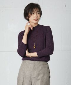 【洗える】KNIT BASIC ハイネック ニット