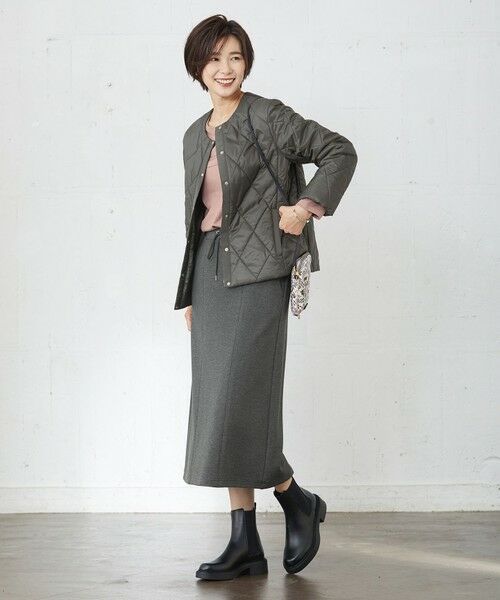 J.PRESS / ジェイプレス ミニ・ひざ丈スカート | 【洗える】デュアルウォームポンチ スカート | 詳細8