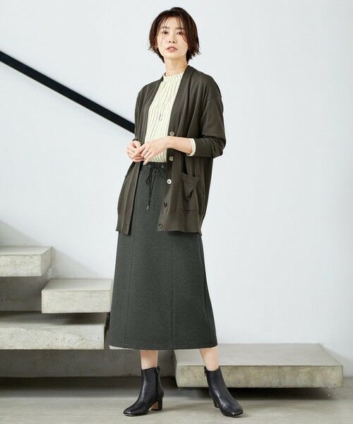 J.PRESS / ジェイプレス ミニ・ひざ丈スカート | 【洗える】デュアルウォームポンチ スカート | 詳細2