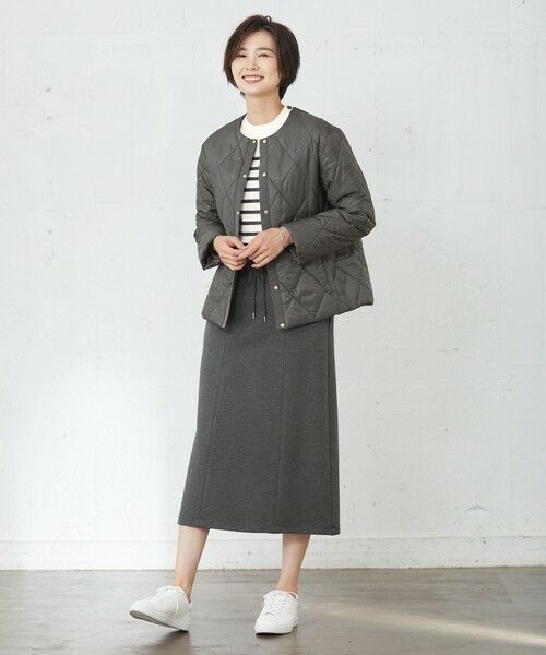 J.PRESS / ジェイプレス ミニ・ひざ丈スカート | 【洗える】デュアルウォームポンチ スカート | 詳細6