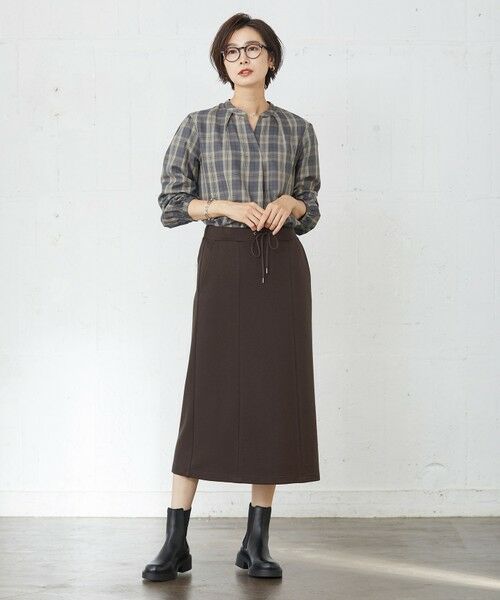 J.PRESS / ジェイプレス ミニ・ひざ丈スカート | 【洗える】デュアルウォームポンチ スカート | 詳細25