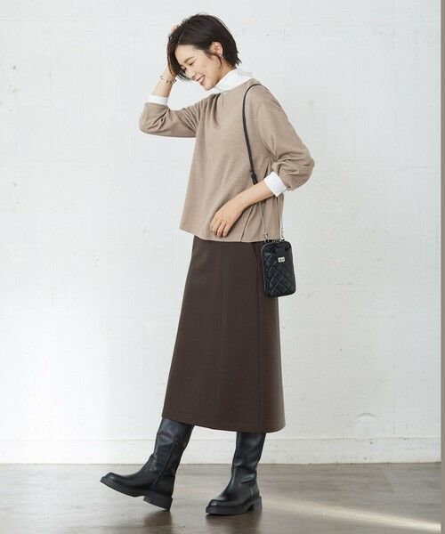 J.PRESS / ジェイプレス ミニ・ひざ丈スカート | 【洗える】デュアルウォームポンチ スカート | 詳細28
