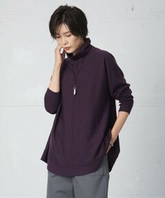 【WEB限定カラーあり・洗える】EASY WOOL チュニック ニット