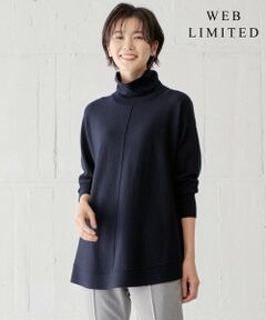 【WEB限定カラーあり・洗える】EASY WOOL チュニック ニット