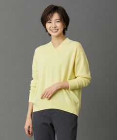 【洗える・WEB限定カラーあり】CASHMERE BLEND Vネック ニット