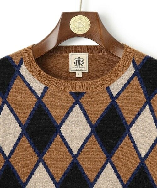 J.PRESS / ジェイプレス ニット・セーター | 【Australian Merino Wool】インターシャクルー ニット | 詳細2