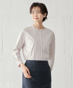 J.PRESS / ジェイプレス カットソー | 【吸水速乾】プレーティングジャージー フリルネック カットソー