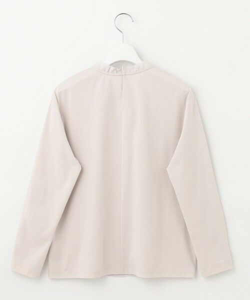 J.PRESS / ジェイプレス カットソー | 【吸水速乾】プレーティングジャージー フリルネック カットソー | 詳細9