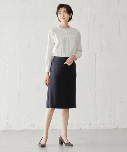 J.PRESS / ジェイプレス カットソー | 【吸水速乾】プレーティングジャージー フリルネック カットソー | 詳細20