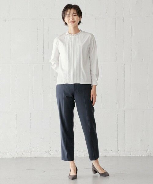 J.PRESS / ジェイプレス カットソー | 【吸水速乾】プレーティングジャージー フリルネック カットソー | 詳細15