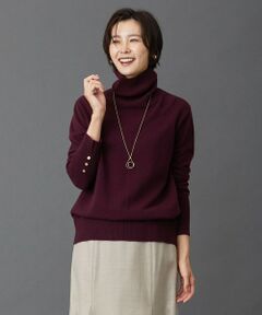 J.PRESS / ジェイプレス ニット・セーター | 【洗える】AUSSIE AIR タートルネック バックスリット ニット