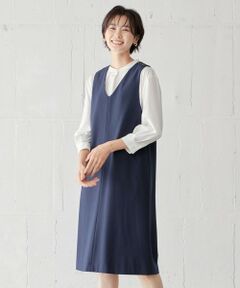 J.PRESS / ジェイプレス ロング・マキシ丈スカート | 【洗える】2way thermoサキソニー ジャンパースカート