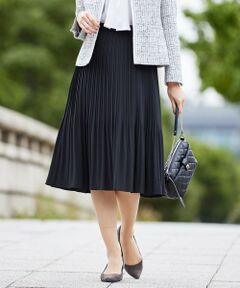 J.PRESS / ジェイプレス ミニ・ひざ丈スカート | 【洗える】ノルディスジョーゼット プリーツ スカート
