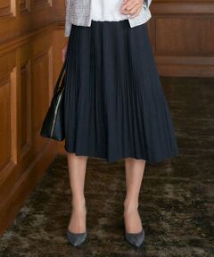J.PRESS / ジェイプレス ミニ・ひざ丈スカート | 【洗える】ノルディスジョーゼット プリーツ スカート