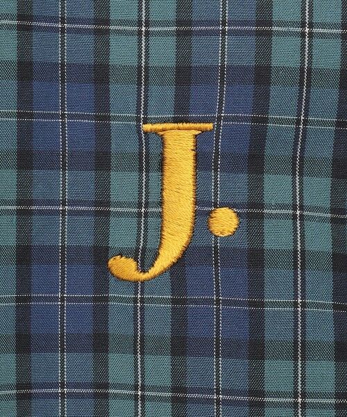 J.PRESS / ジェイプレス シャツ・ブラウス | 【WEB限定】ポプリンチェック J刺繍 シャツ/B.D | 詳細4