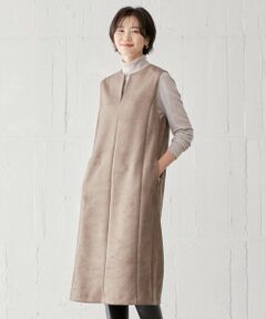 J.PRESS / ジェイプレス ロング・マキシ丈スカート | 【洗える】ダンボールスエード ジャンパースカート